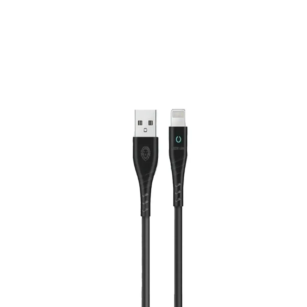 GREEN LION USB-A to Lightning PVC Cable 1m – Black