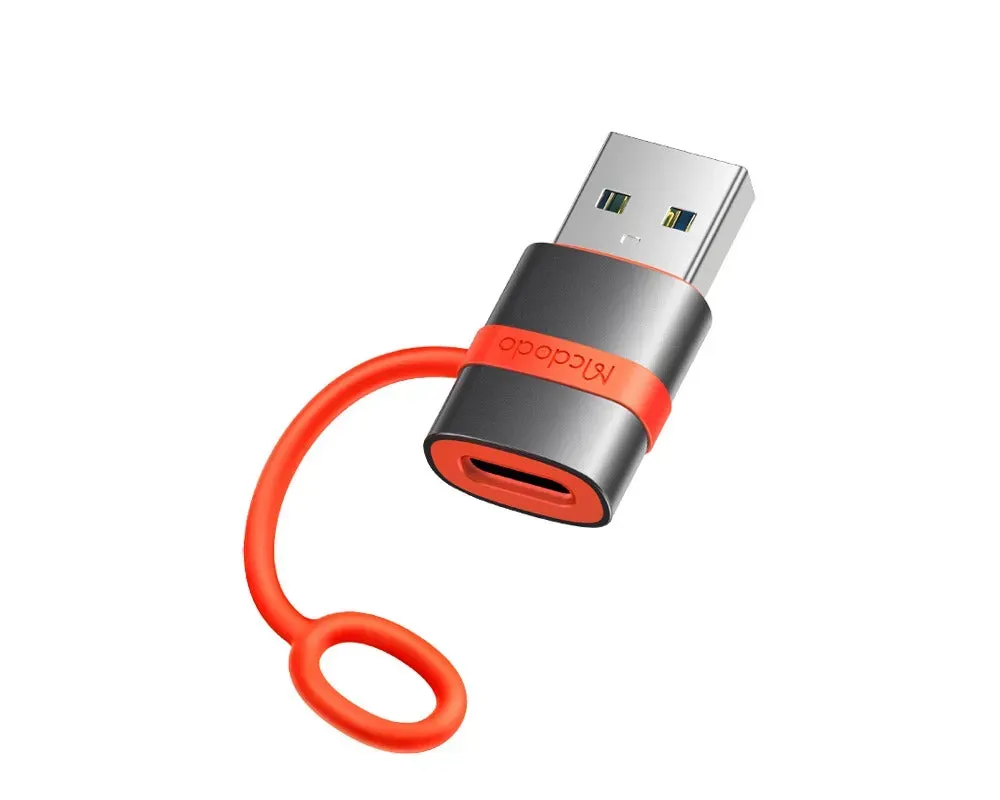 MCDODO USB C to USB A Adapter with Silicone Hook Fast USB 3.0 Transfer