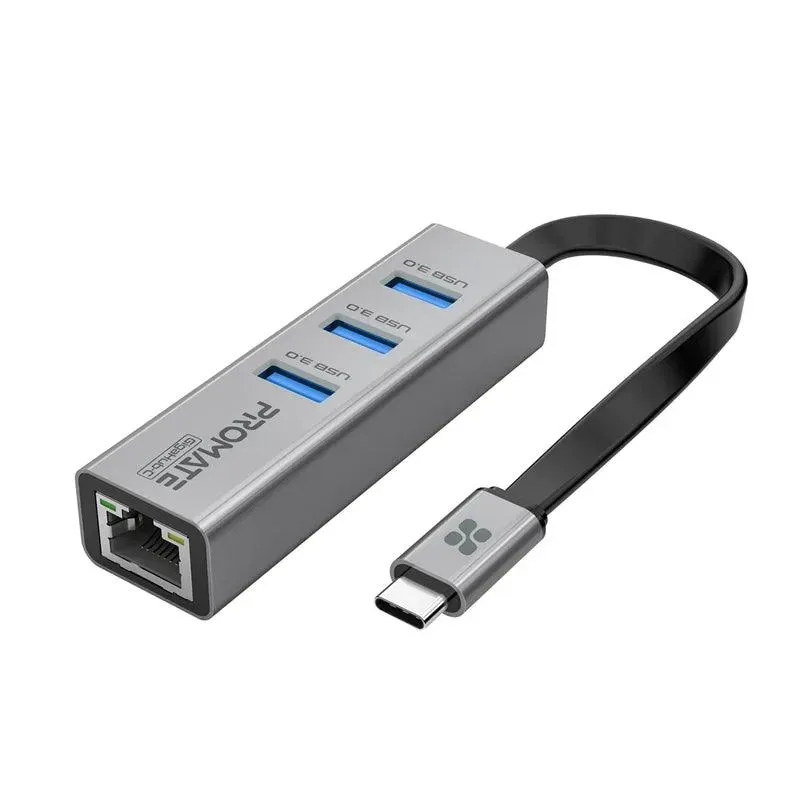 PROMATE GigaHub C USB C Hub with Ethernet and USB 3.0 Ports - Pre Order