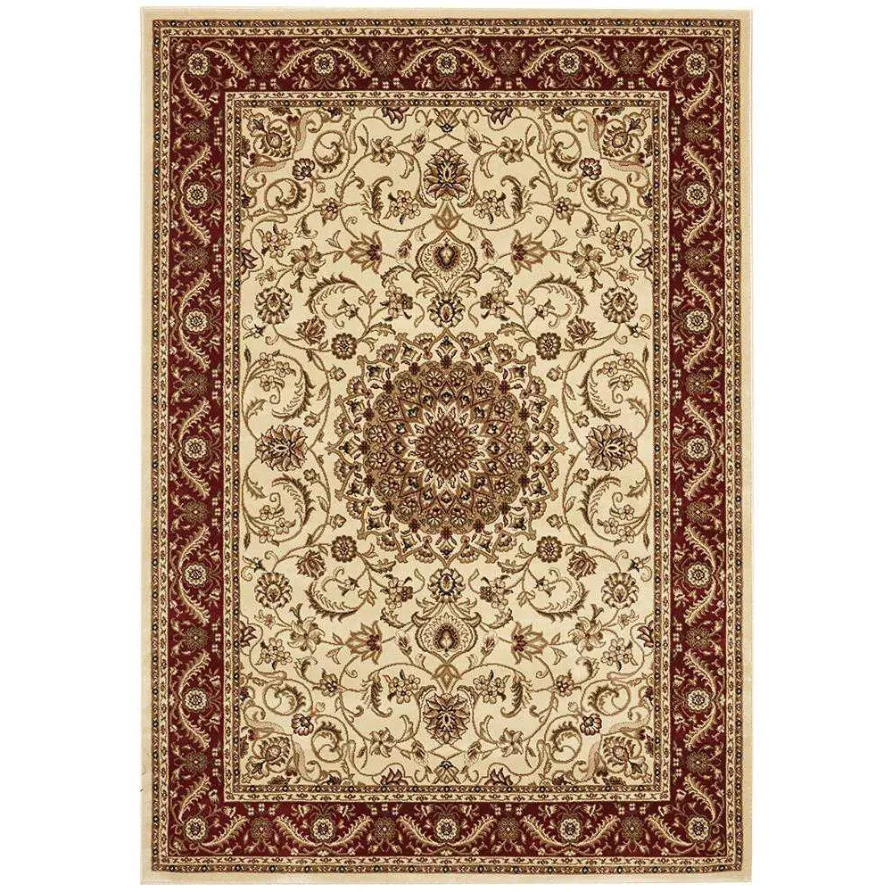 Rug Culture Sydney 9 Ivory Red Runner By 300X80cm Rugs