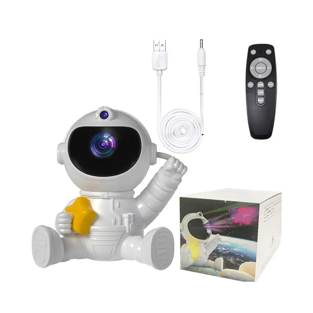 Elosung Astronaut Galaxy Projector Night Light With Remote Control Pentagram Night Lights