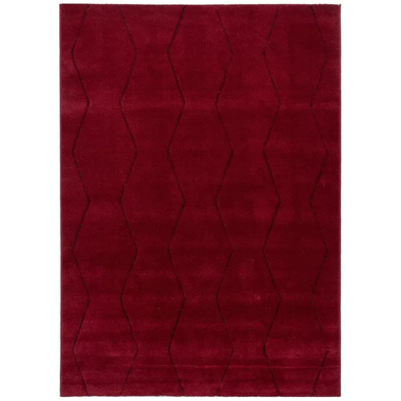 Rugs Rug Home Decor Denver 018159A Red Antrasit 50X80