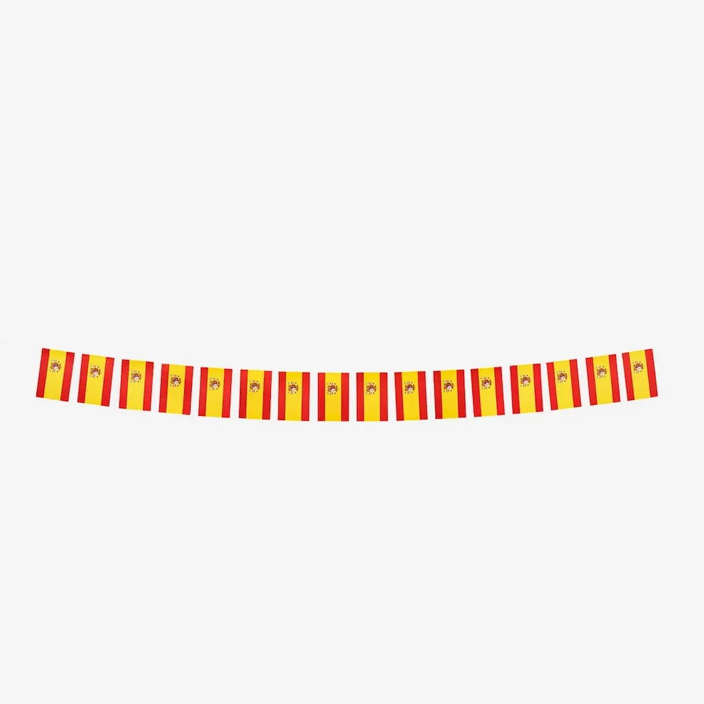 Flag garland. Spain