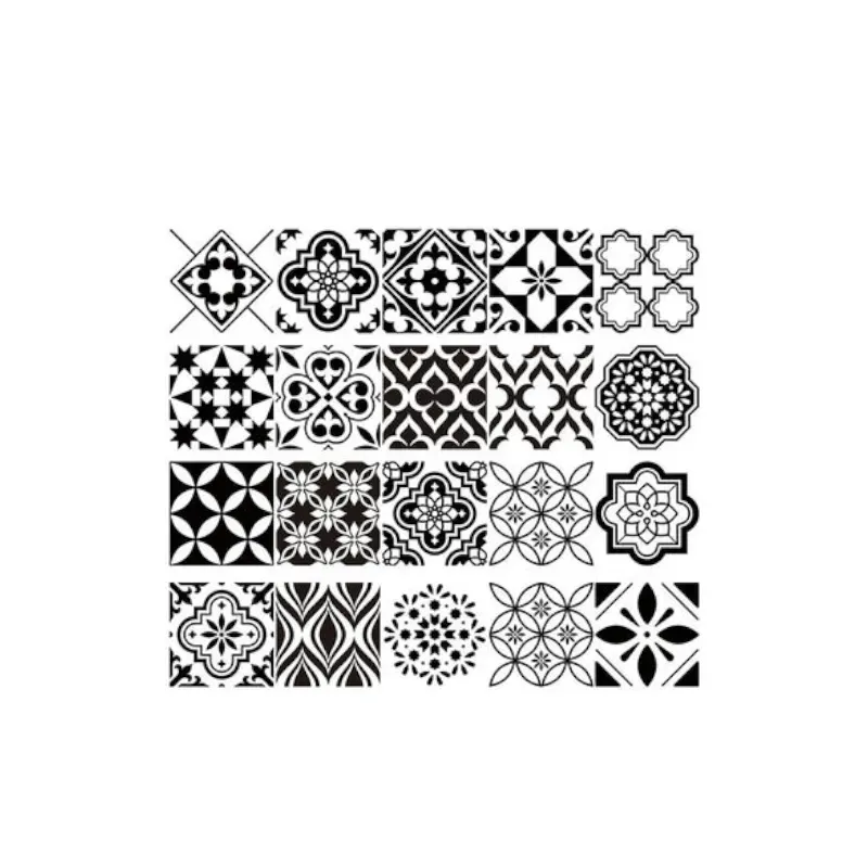 Tile Décor Modern Impex Nordic Wall Sticker Bathroom Waterproof Self Adhesive Tile Kitchen Cabinet Decor