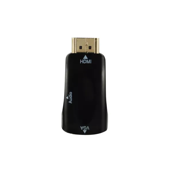 Hdmi To Vga Adapter Converter Dongle 1080P Male Female With 3.5Mm Audio Output Power Free For Xbox Ps3 Laptop Pc Projector Hdtv Blu Ray Dvd Stb And Mo