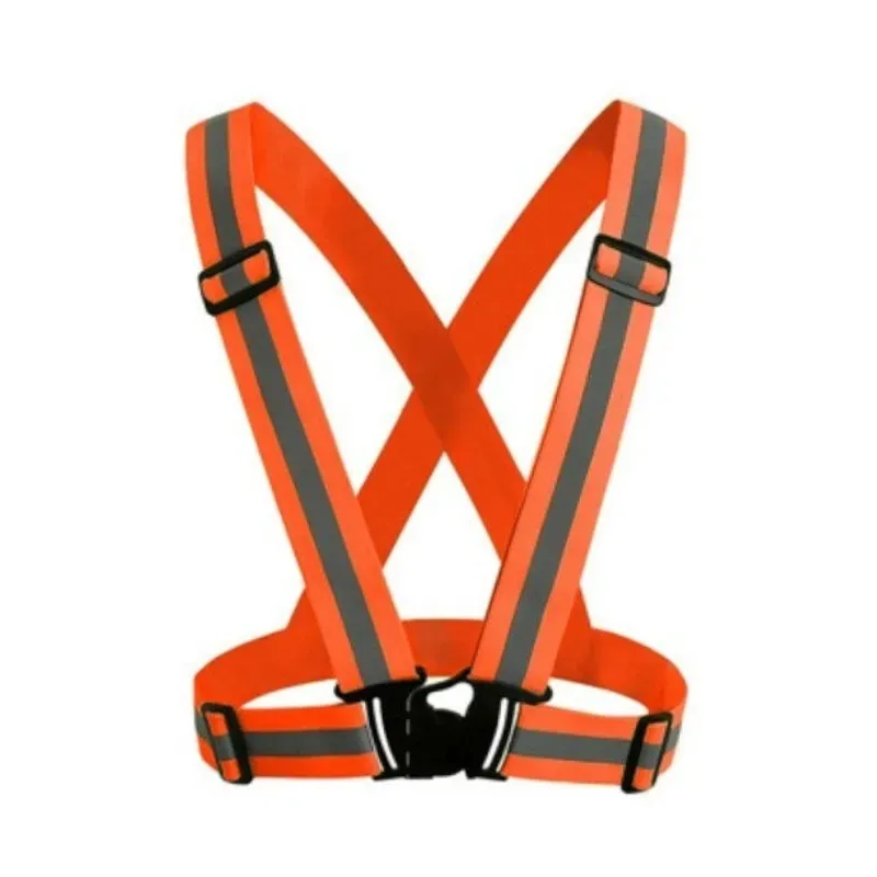 Safety Vests Reflective Outdoor Glow Belt Adjustable High Visibility Elastic Safety Vest