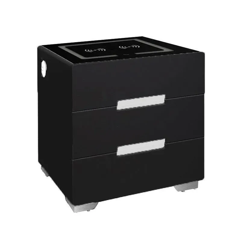 Bedside Tables Amazingooh Smart Side 3 Drawers Wireless Charging Usb Right Hand Nightstand Led Light Au