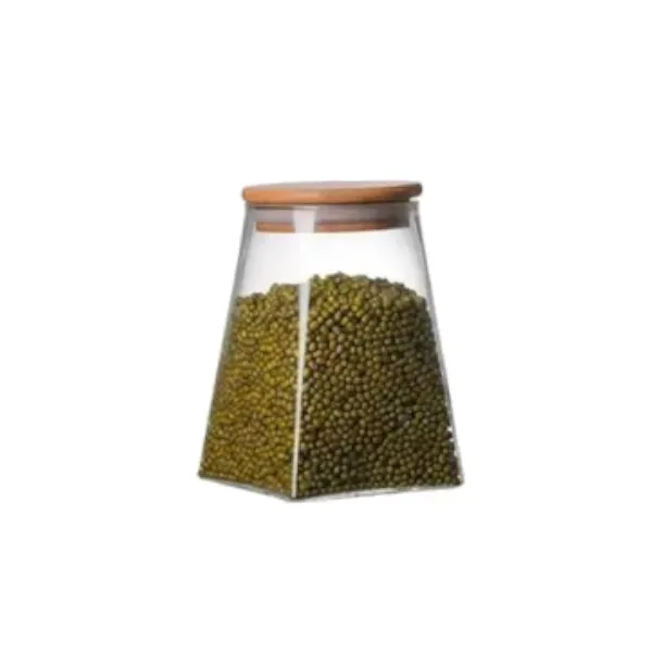 Stylish Glass Stackable Kitchen Storage Containers Canisters & Jars