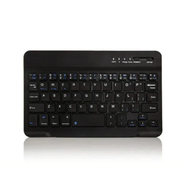 Universal 7 Inchultra Thin Mini Rechargeable Wireless Bluetooth Keyboard Compatible With Three Systems Black Keyboards