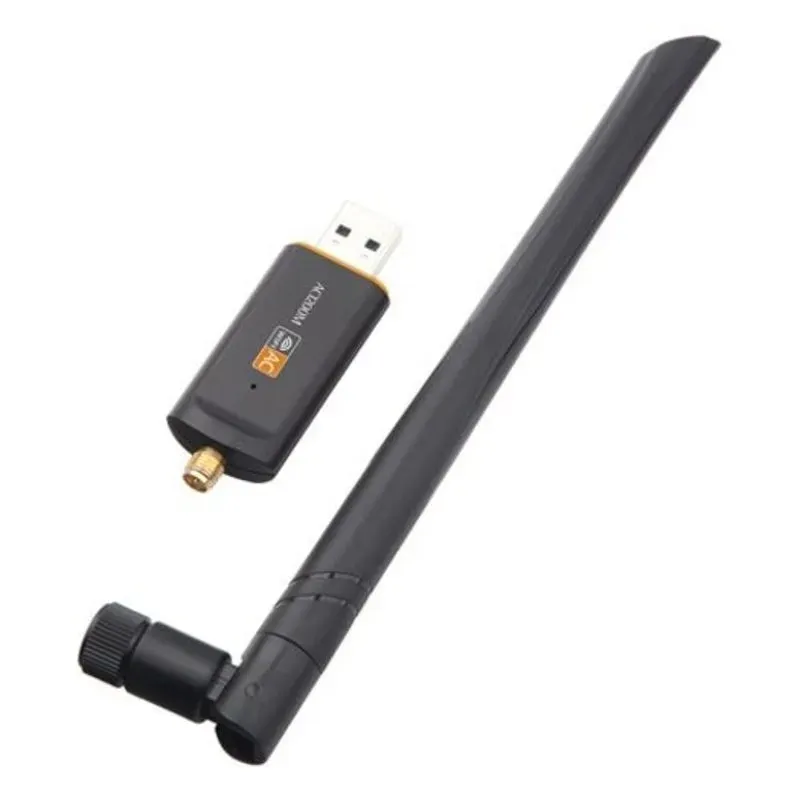 Usb 3.0 1200M Wifi Adapter Dual Band 5.0G 2.4Ghz Rtl8812bu Wireless Network Card Black Usb Wi Fi Adapters/Dongles
